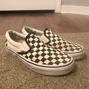 Vans checkered slip on
